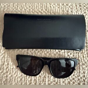 Saint Laurent Glossy Black Sunglasses